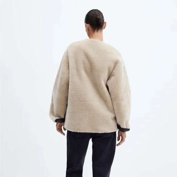 Mango Tan Teddy Jacket - Picture 3 of 11